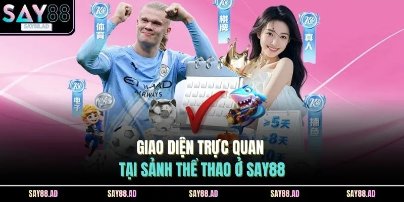Giao diện trực quan tại sảnh thể thao ở SAY88
